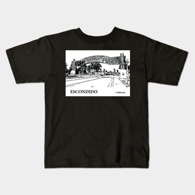 Escondido - California Kids T-Shirt by Lakeric